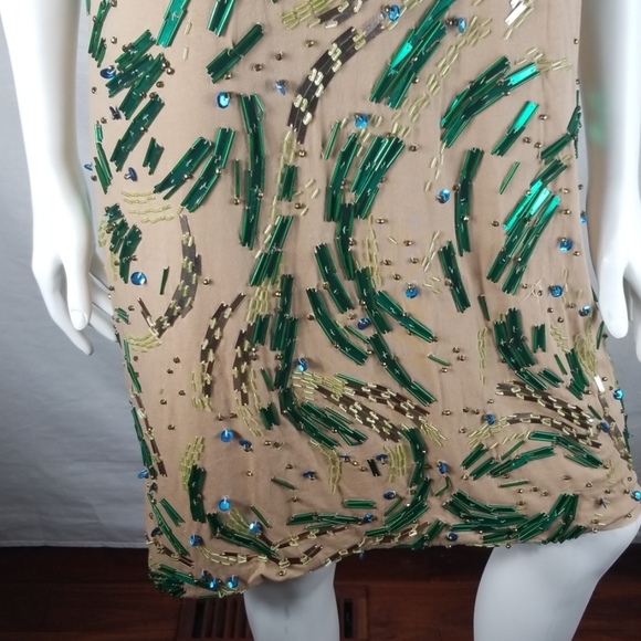 Lanvin Paris Hand Beaded Tee Shirt Dress Rare!WOW - Picture 3 of 8